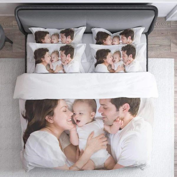 Personalized Photo Duvet Cover Printed Bedding Set
