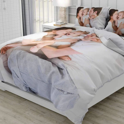 Personalized Photo Duvet Cover Printed Bedding Set