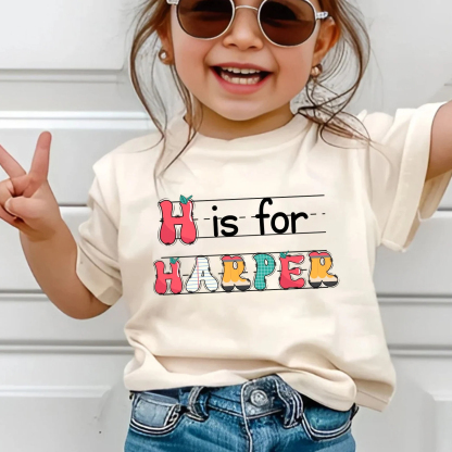 Custom Kids Name Back To School T-Shirt for kids
