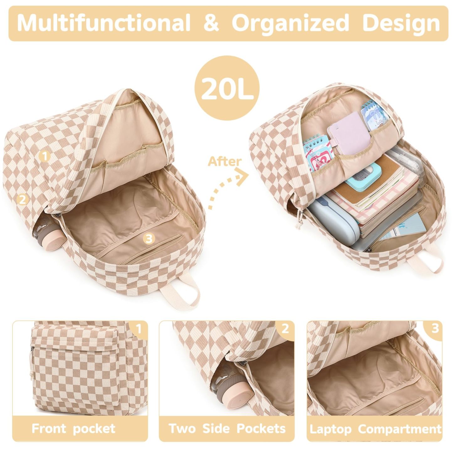 Trendy School Backpack for Girls with Comfortable Straps