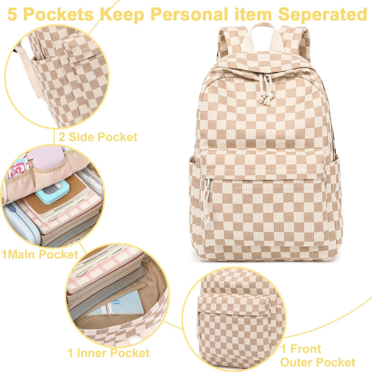 Trendy School Backpack for Girls with Comfortable Straps
