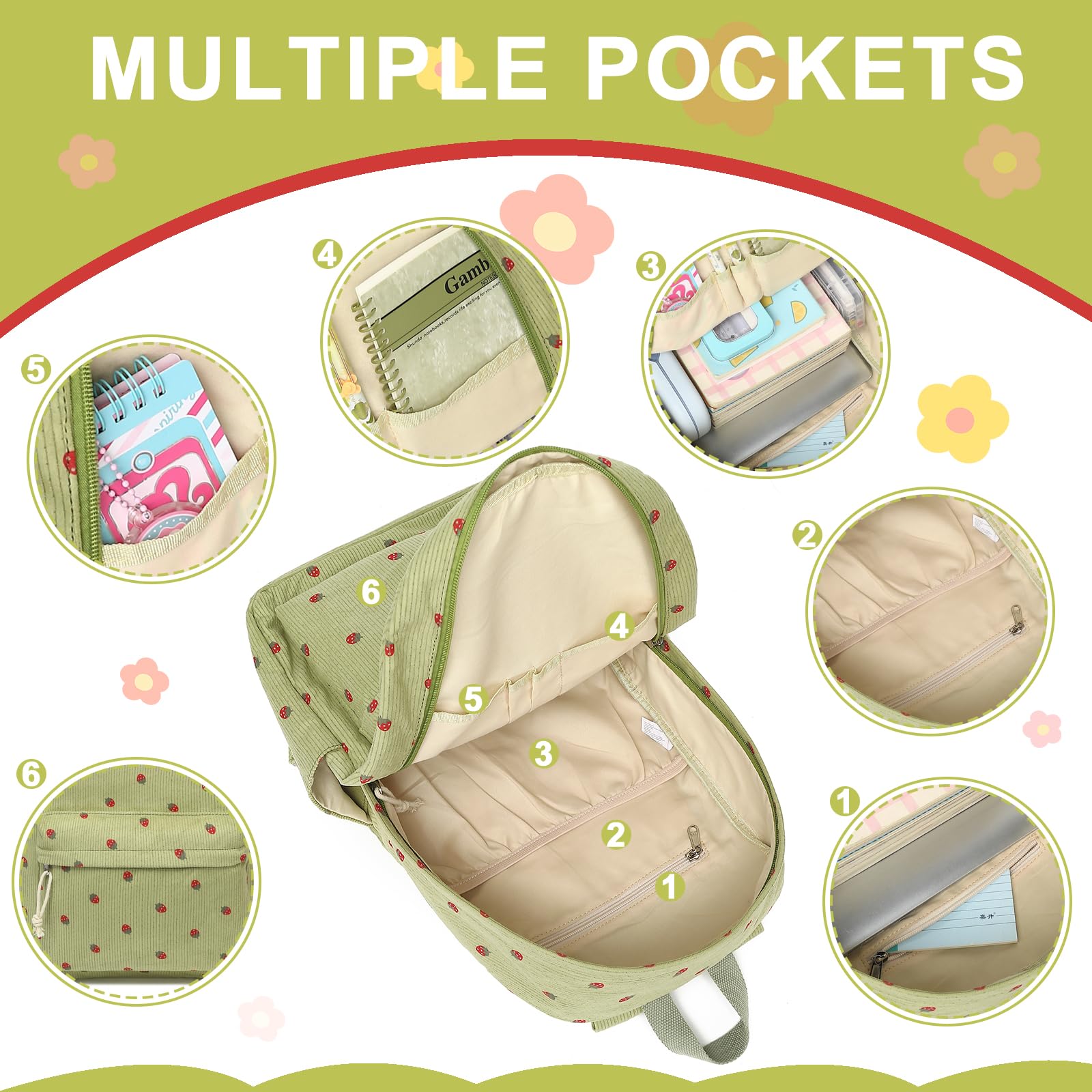 Stylish School Backpack for Teen Girls with Large Capacity