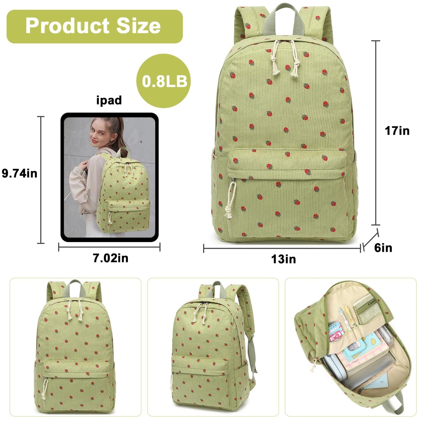 Stylish School Backpack for Teen Girls with Large Capacity