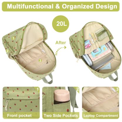 Stylish School Backpack for Teen Girls with Large Capacity