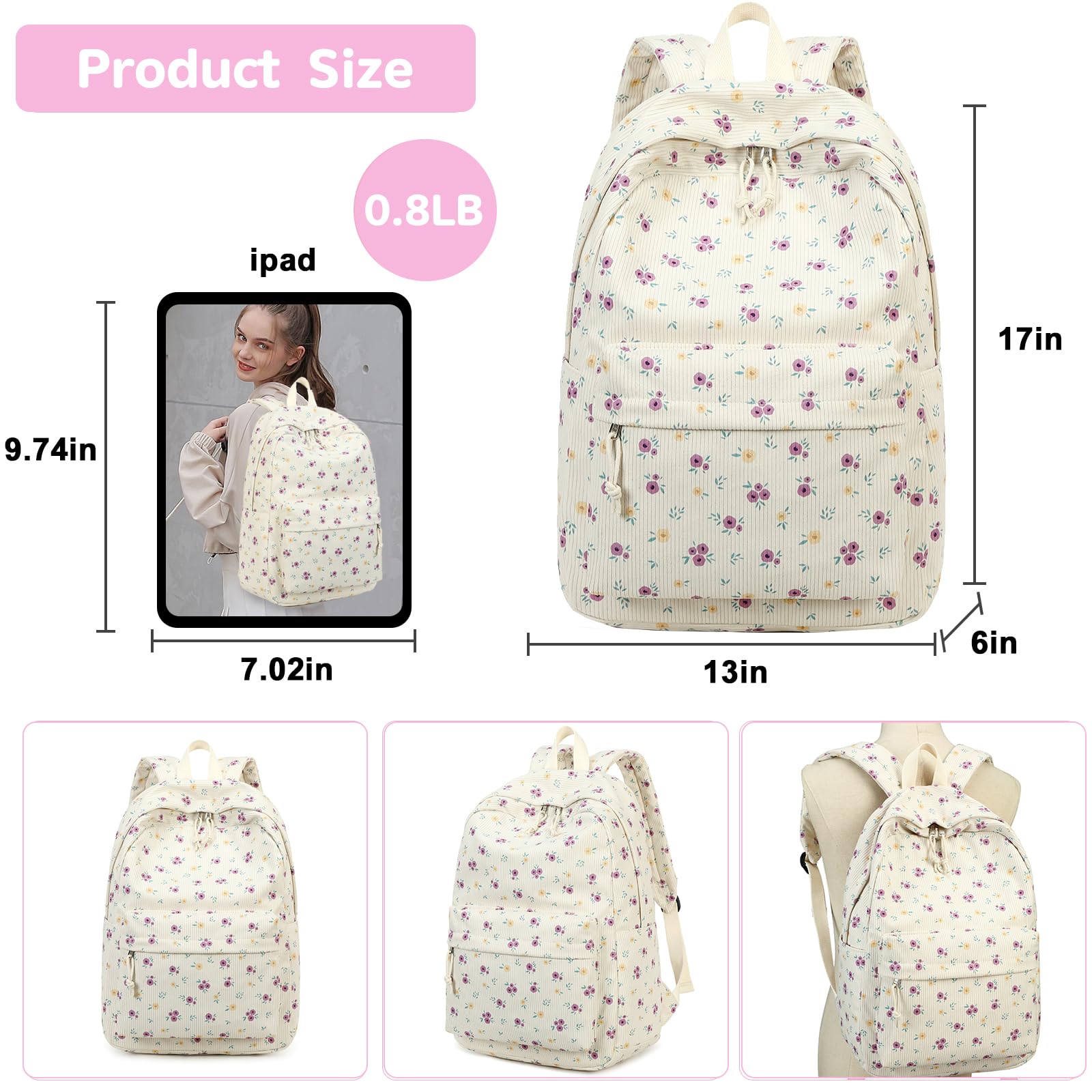 Comfy and Cute Backpack for Teen School Life