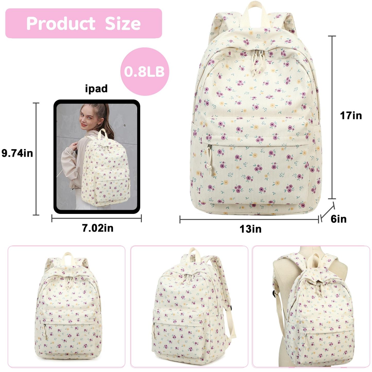 Comfy and Cute Backpack for Teen School Life