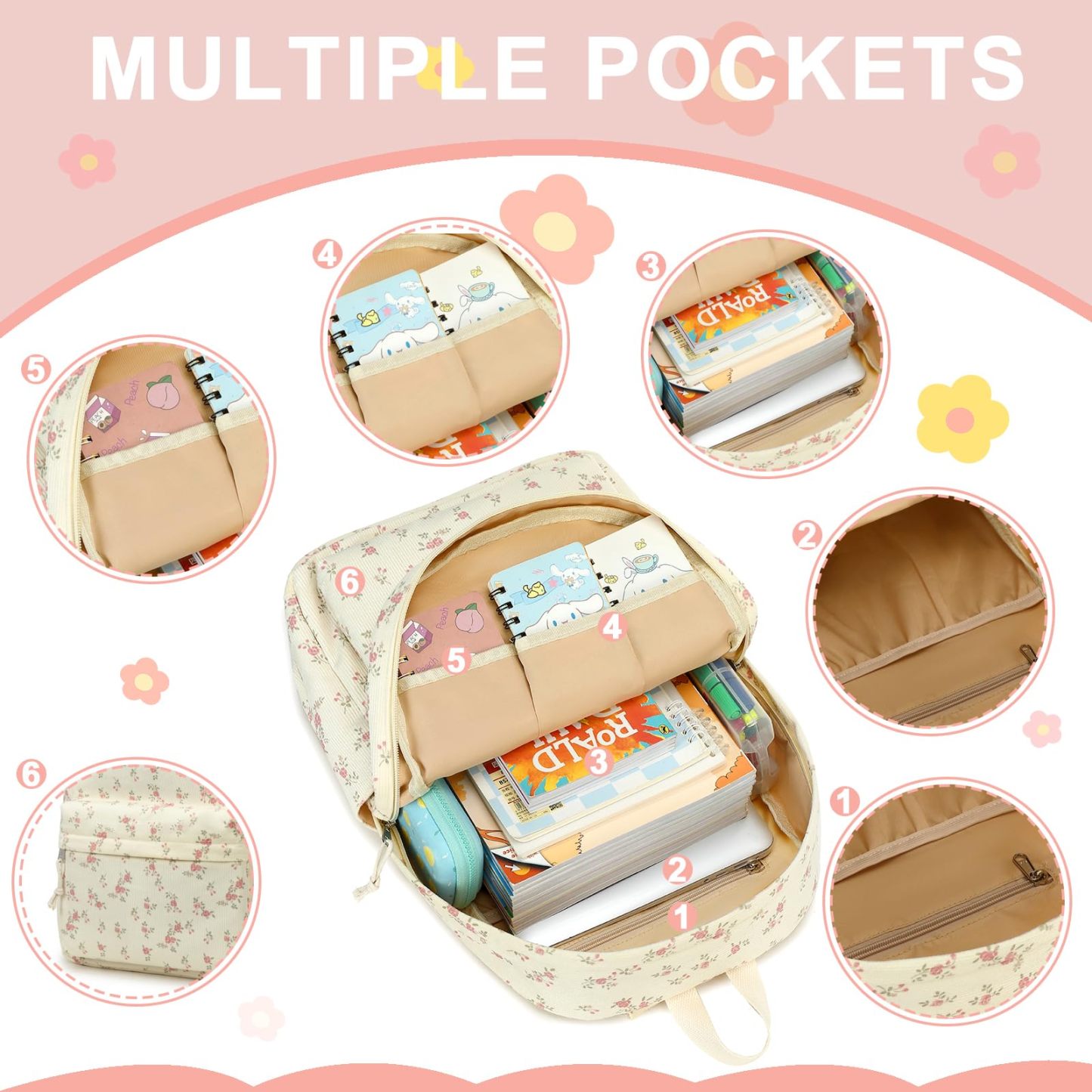 Comfy and Cute Backpack for Teen School Life