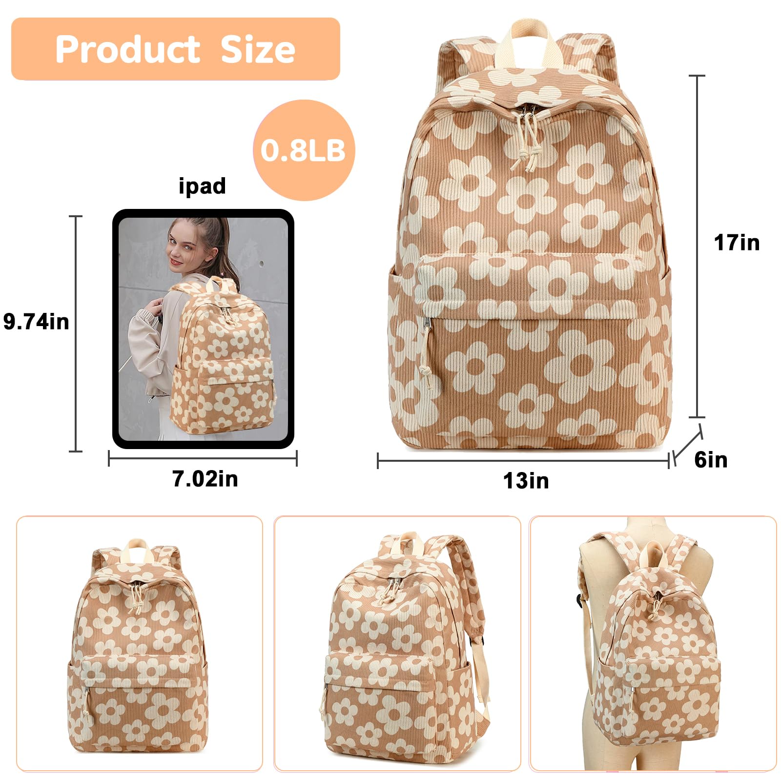 Back to School Backpack for Trendy Teen Girls