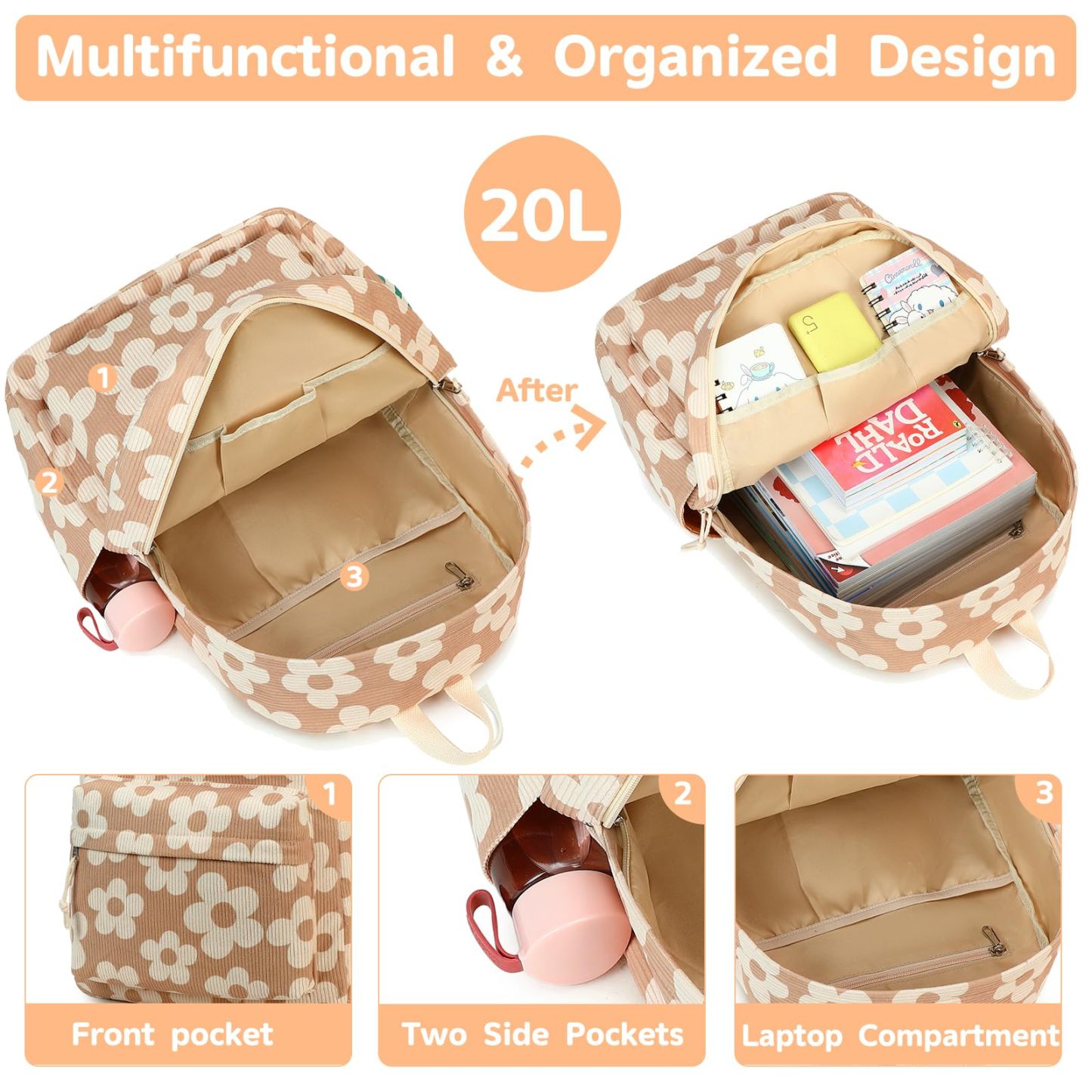 Back to School Backpack for Trendy Teen Girls