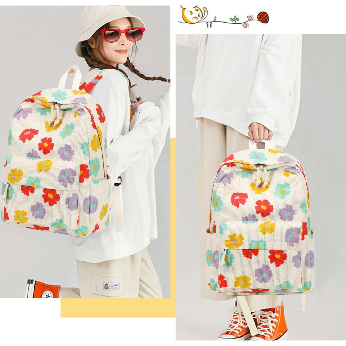 Back to School Backpack for Trendy Teen Girls