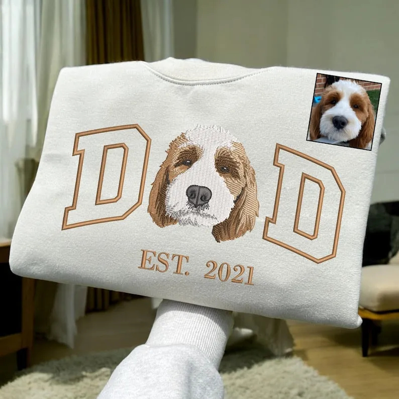 Personalized Embroidered Mama and Kids Portrait Hoodie