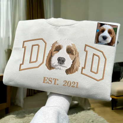 Personalized Embroidered Mama and Kids Portrait Hoodie