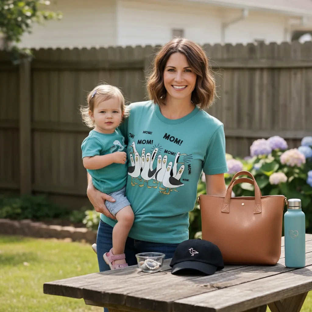 Personalized Seagulls Mom Shirt Gift for Mom