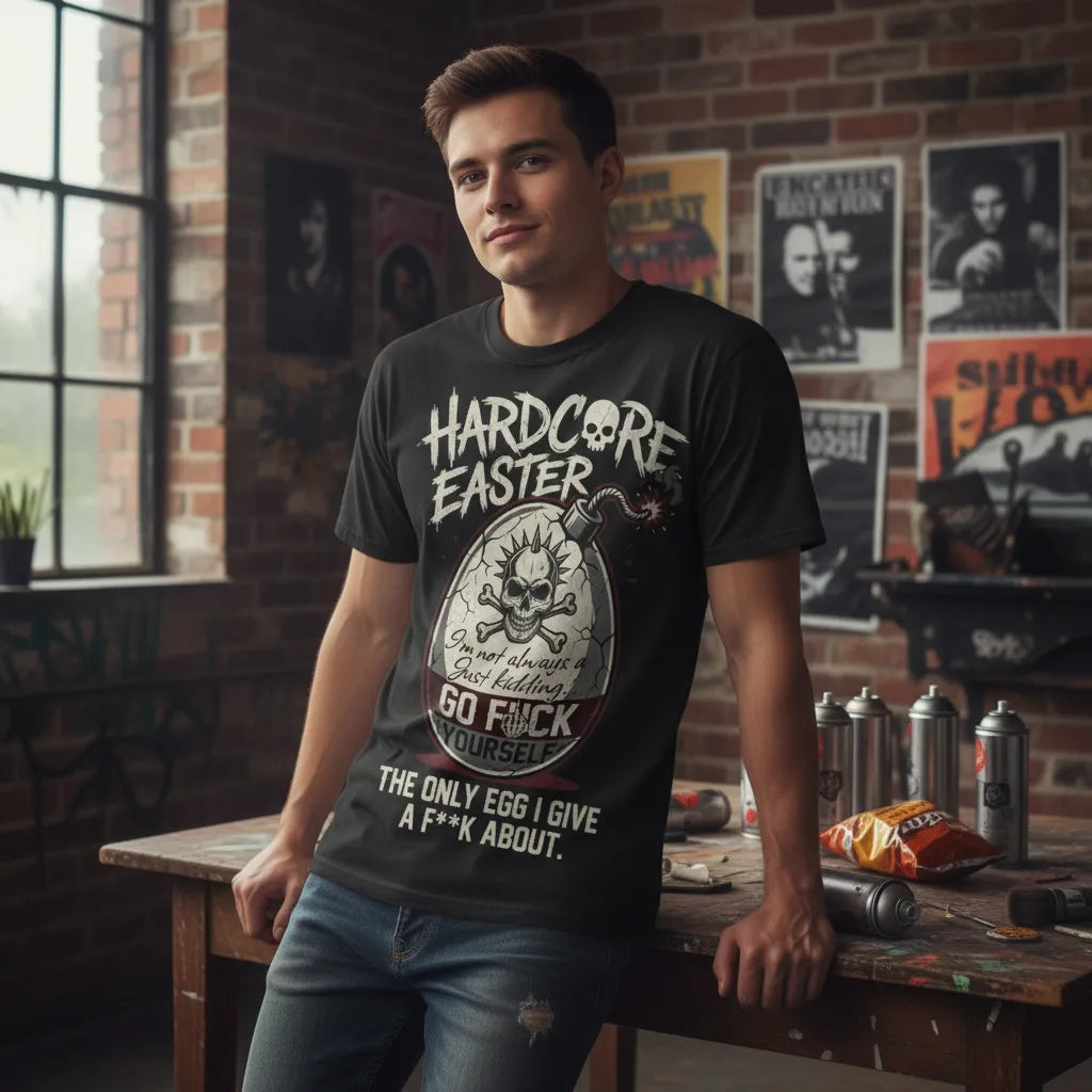 The "Bad Egg" Bomb T-Shirt HARDCORE EASTER Sweatshirt Hoodie