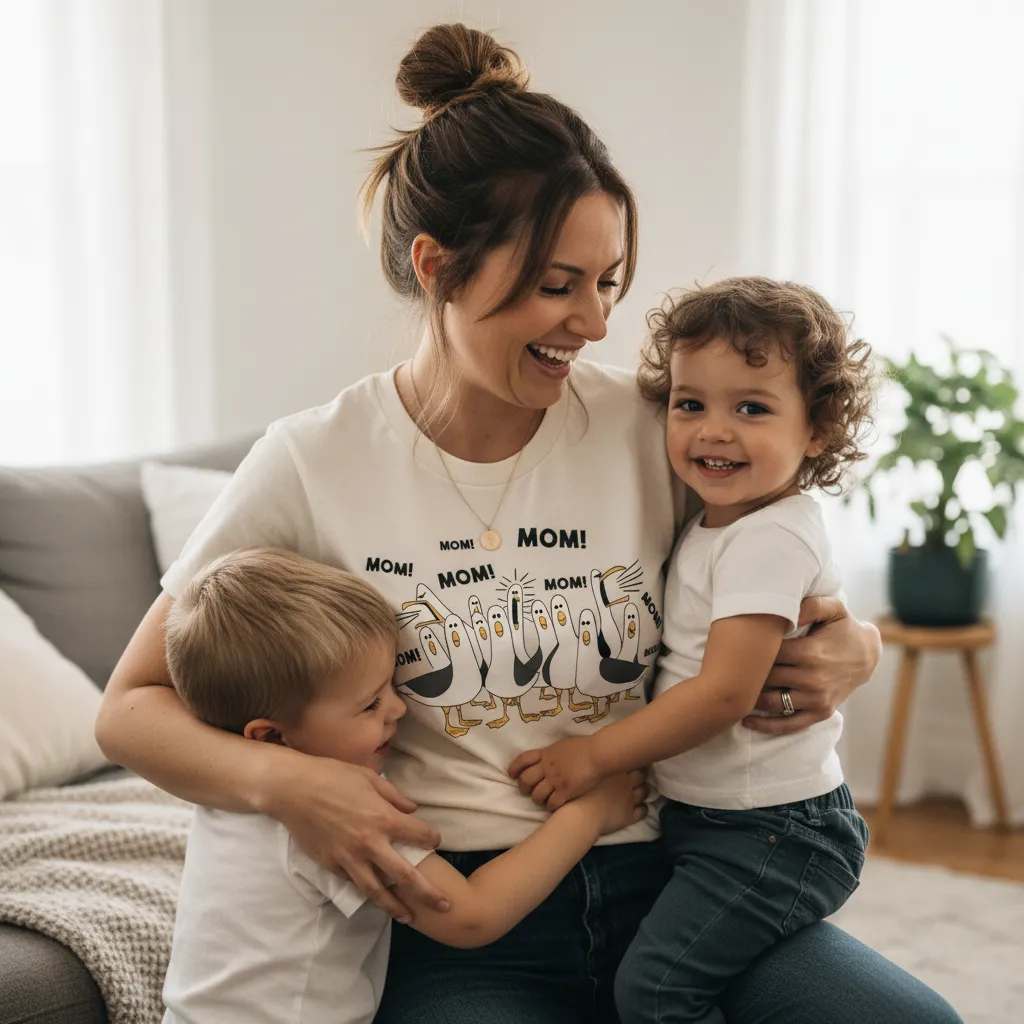 Personalized Seagulls Mom Shirt Gift for Mom