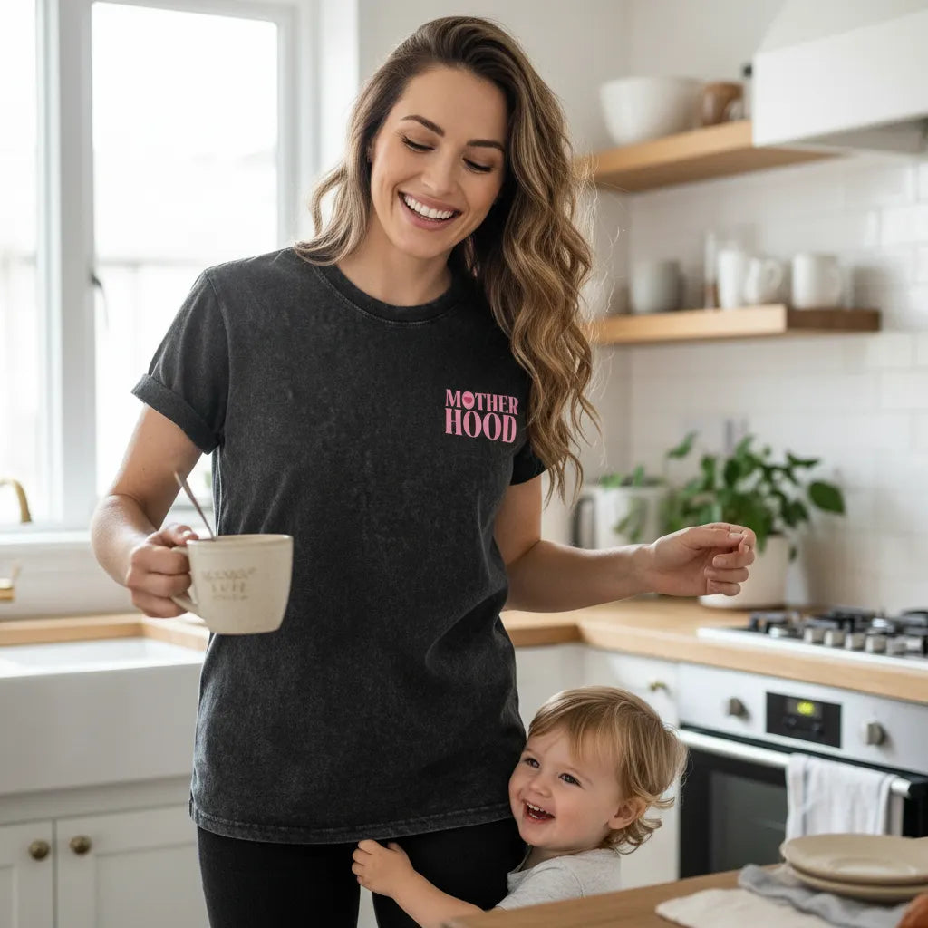 Vintage Motherhood Tee Shirts- "Some Days I Rock It" Limited Edition Gift for Mom