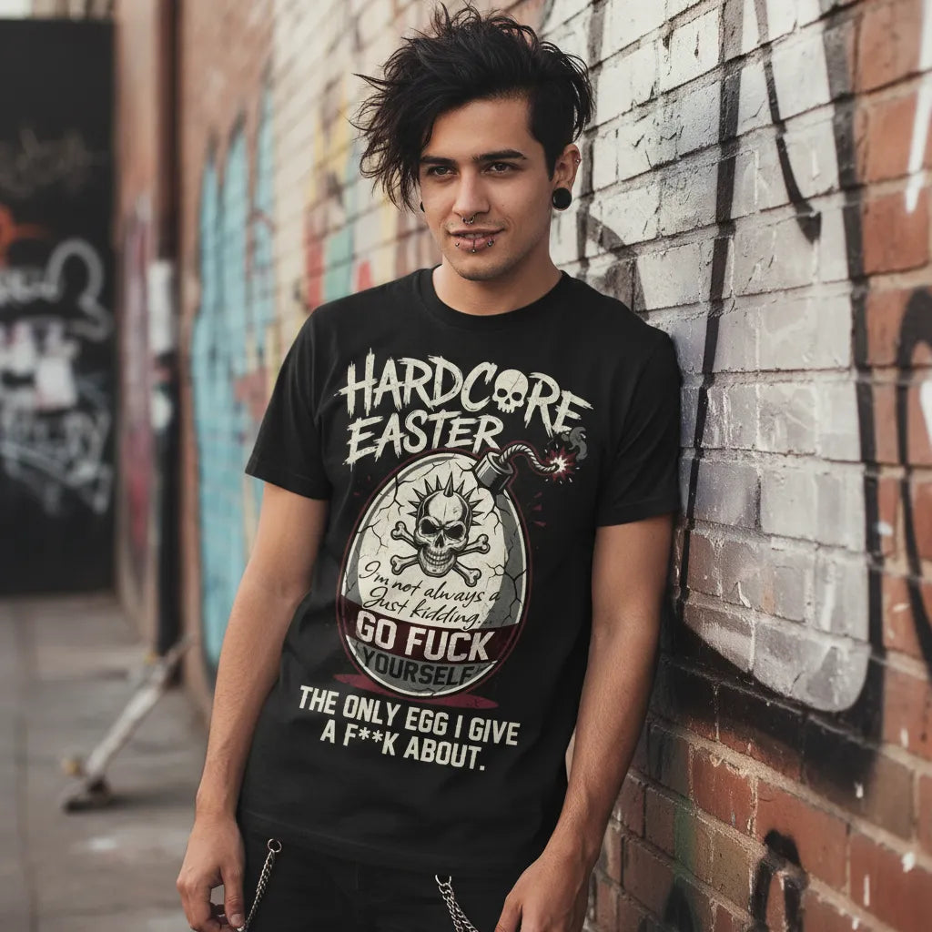 The "Bad Egg" Bomb T-Shirt HARDCORE EASTER Sweatshirt Hoodie