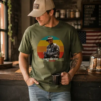 The Retro Sunset No Time To Bleed Action Movie Tee