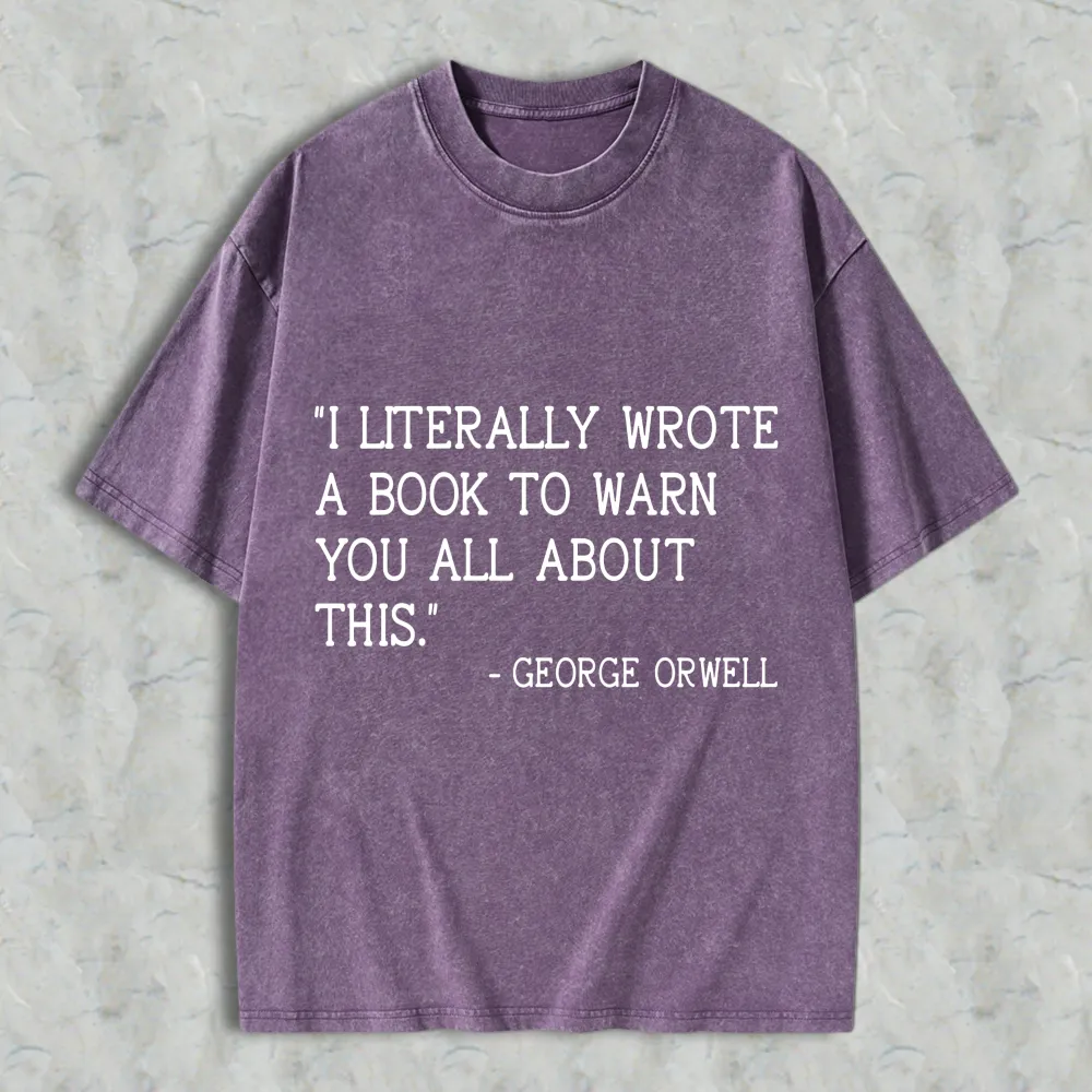 I Literally Wrote A Book To Warn You All About This Unisex Washed T-shirt