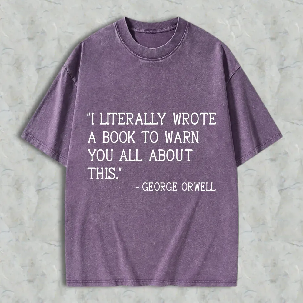 I Literally Wrote A Book To Warn You All About This Unisex Washed T-shirt