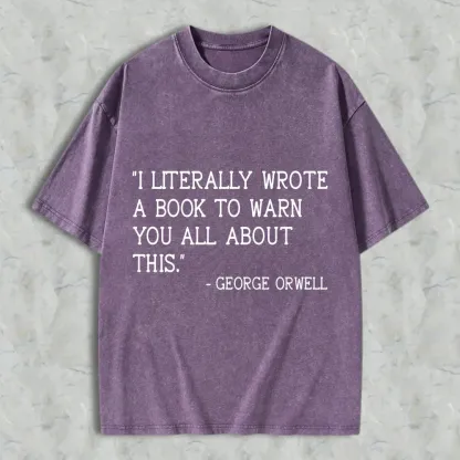 I Literally Wrote A Book To Warn You All About This Unisex Washed T-shirt