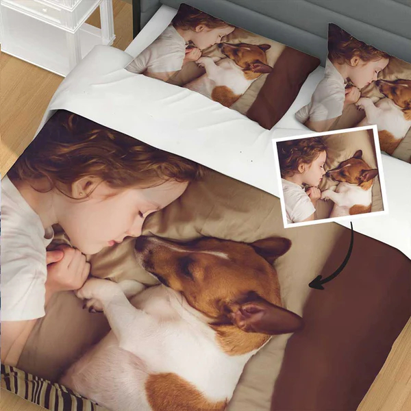 Personalized Photo Duvet Cover Printed Bedding Set