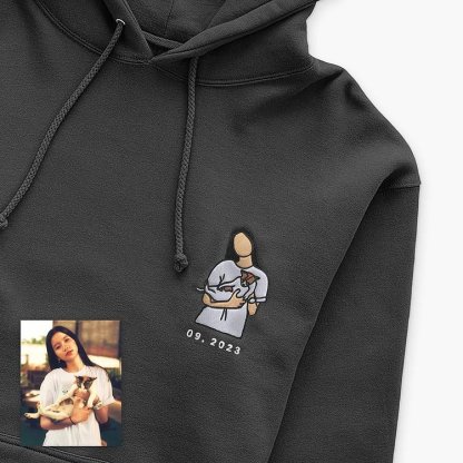 Custom Embroidered Pet From Your Photo Sweatshirt