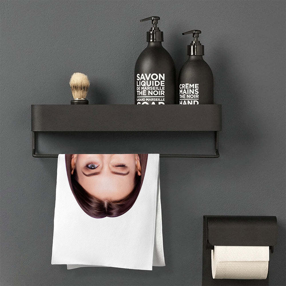 Personalized Big Face Photo Seamless Towel Funny Gift