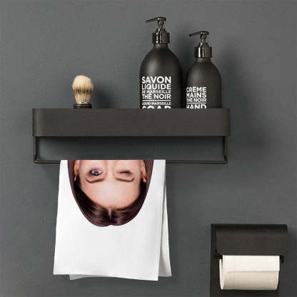 Personalized Big Face Photo Seamless Towel Funny Gift