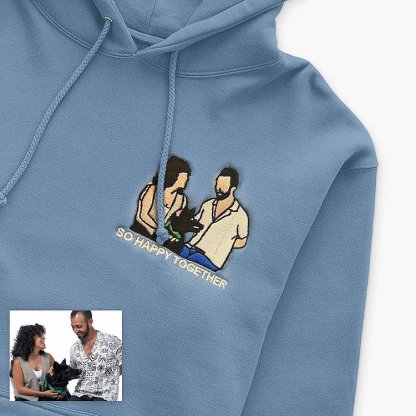 Custom Embroidered Pet From Your Photo Sweatshirt