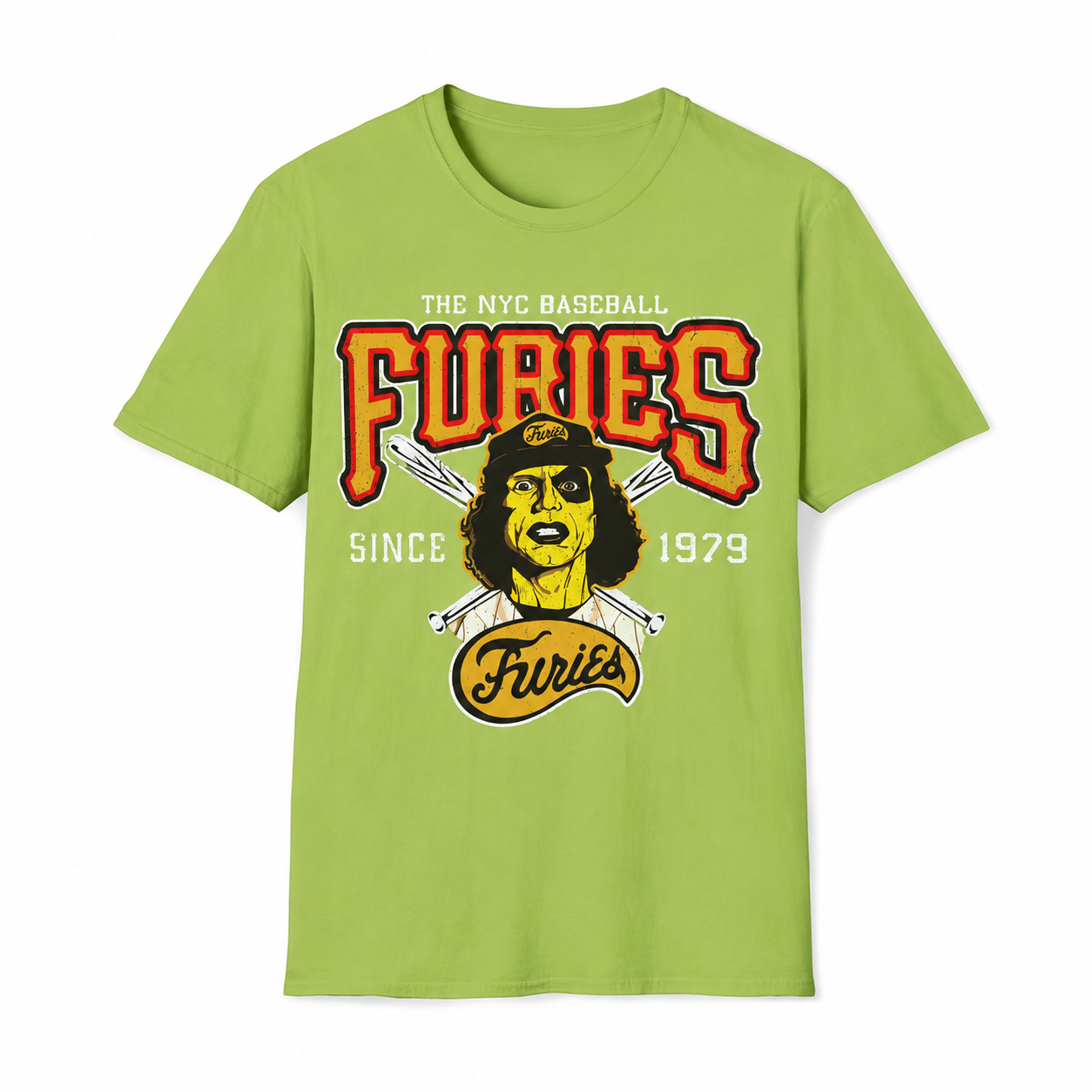 Baseball Furies Gang Softstyle Black T-Shirt from The Warriors Movie Worn out 70s Graphic Tee Unisex Cotton Shirt with Original Gift Artwork