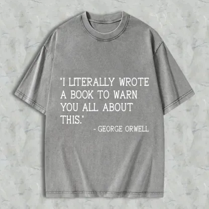 I Literally Wrote A Book To Warn You All About This Unisex Washed T-shirt