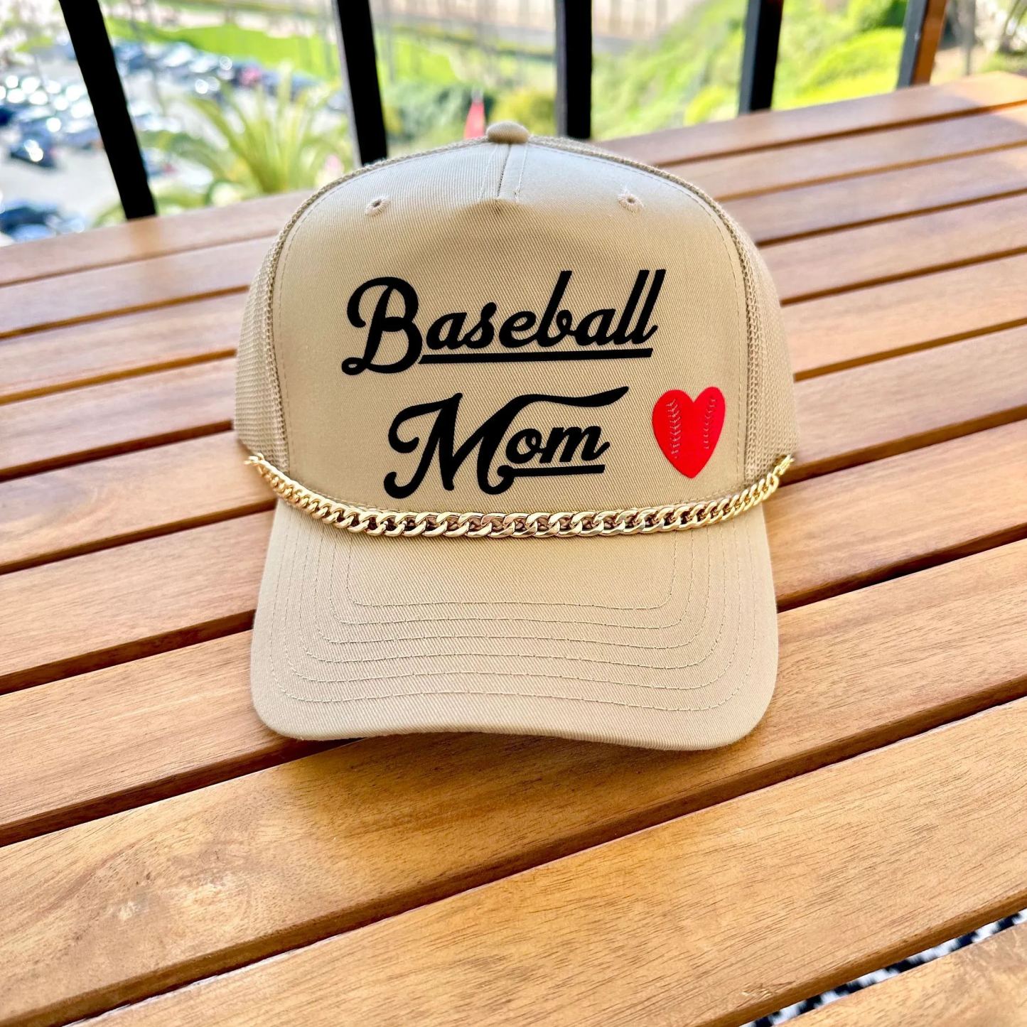 Personalized Number or Initials Baseball Mom Hat