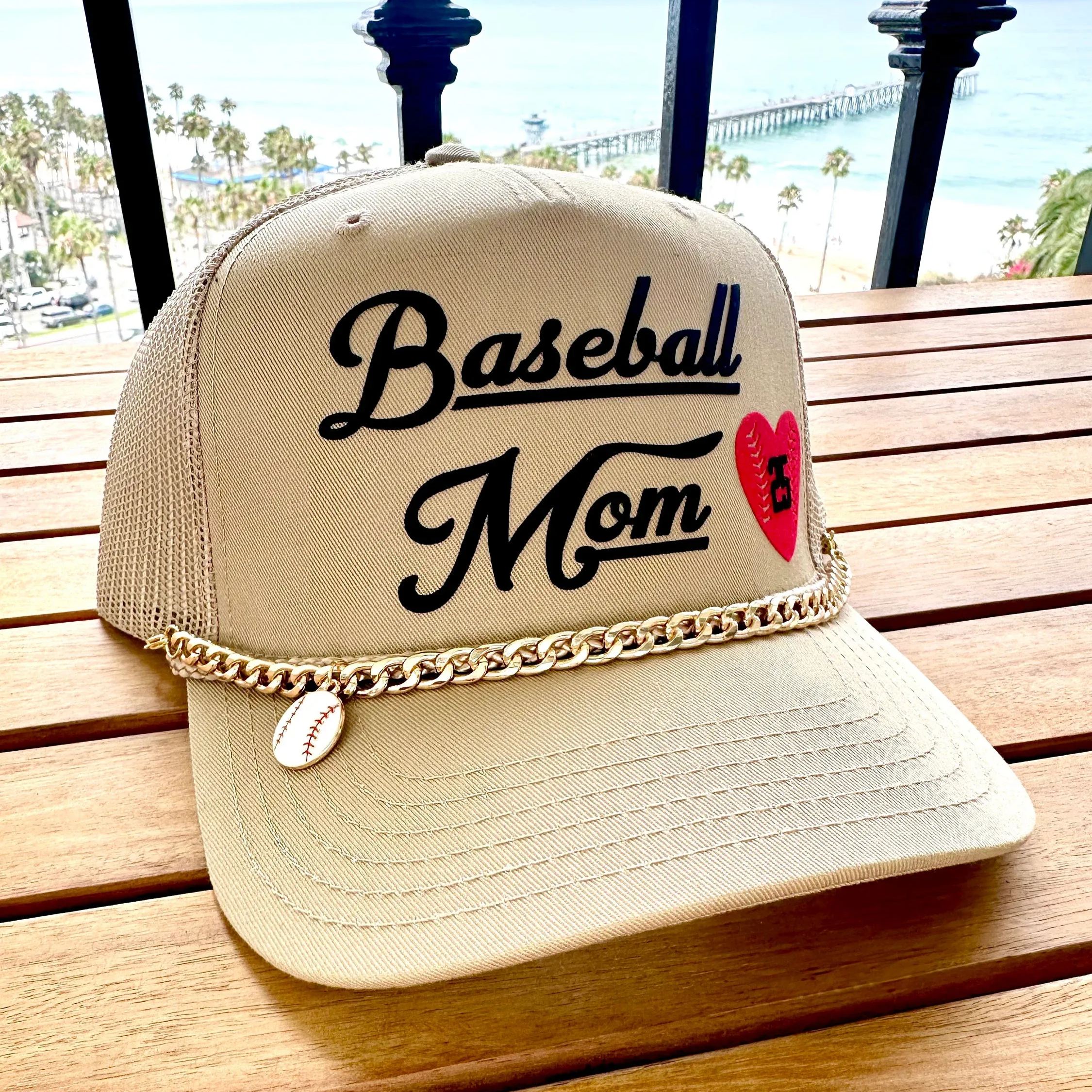 Personalized Number or Initials Baseball Mom Hat