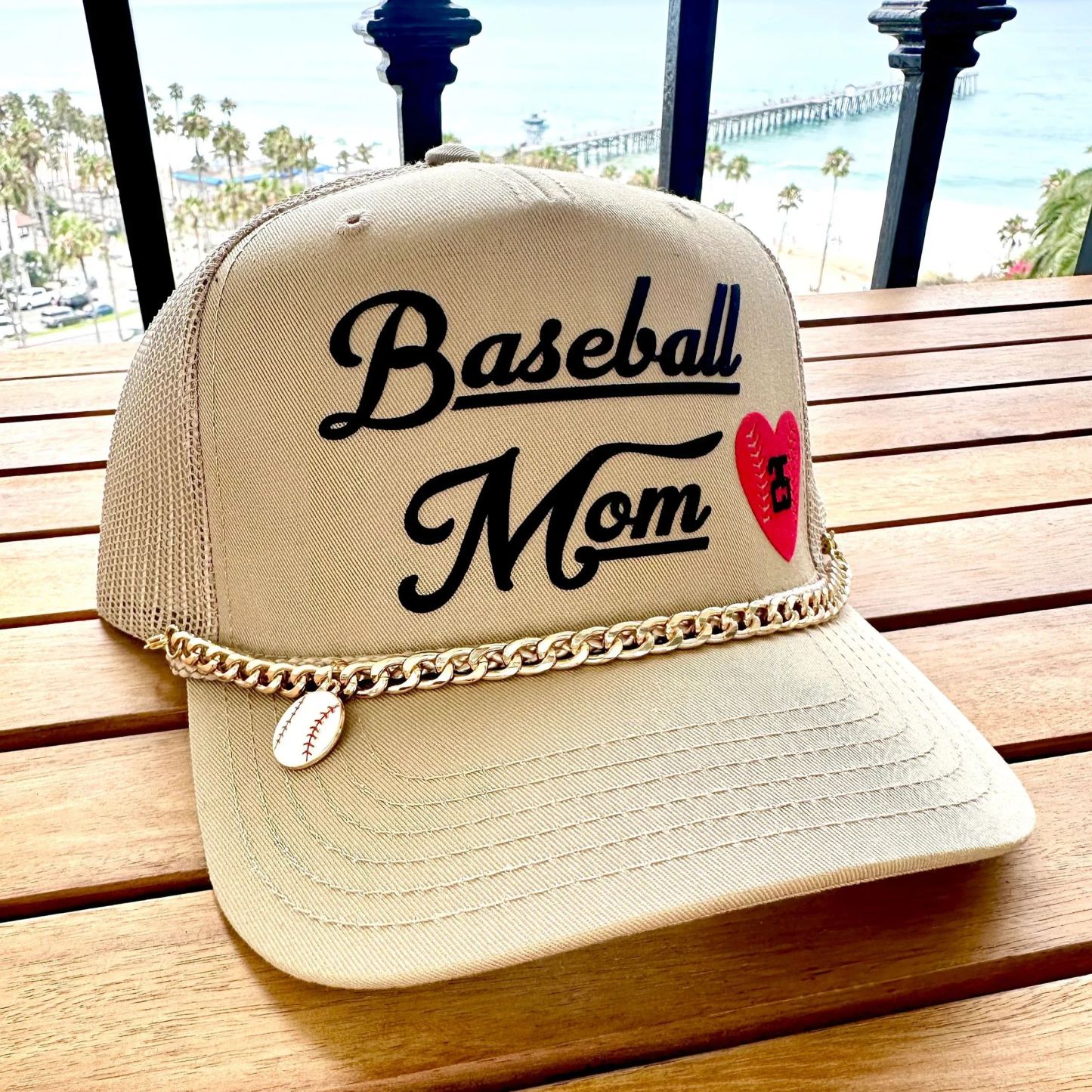 Personalized Number or Initials Baseball Mom Hat