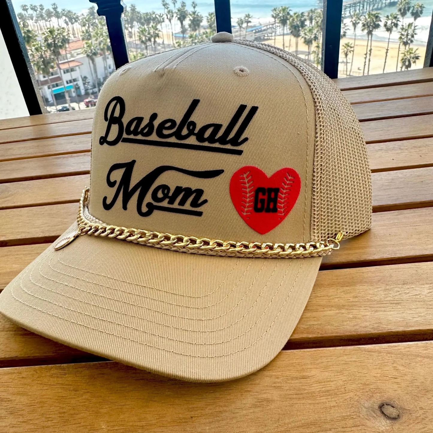 Personalized Number or Initials Baseball Mom Hat