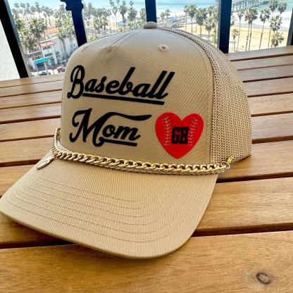Personalized Number or Initials Baseball Mom Hat
