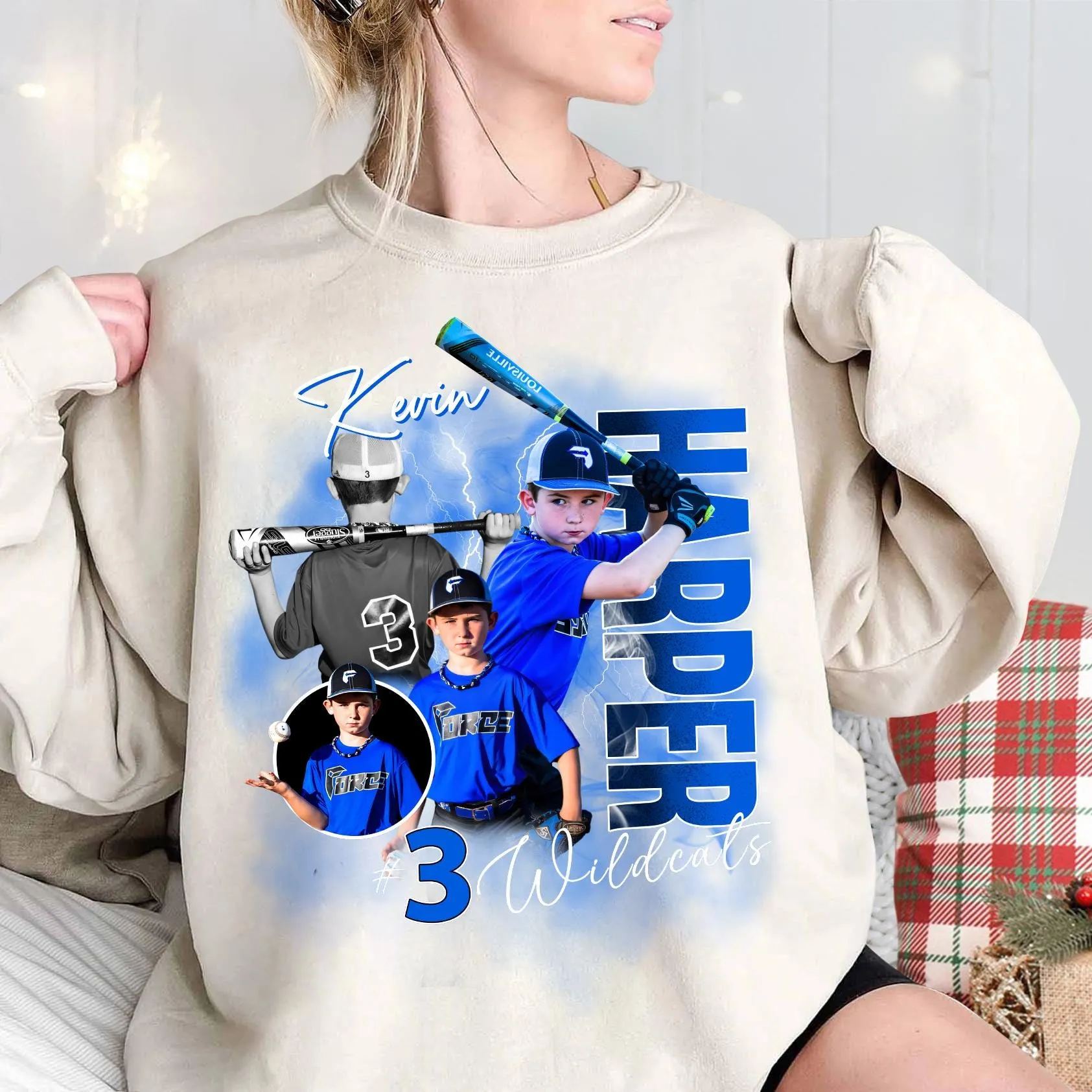 Personalized Baseball Photo Player Shirt with Names