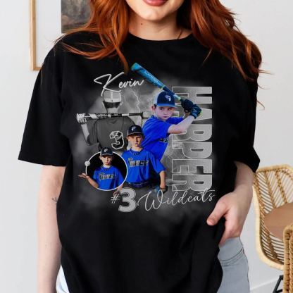 Personalized Baseball Photo Player Shirt with Names