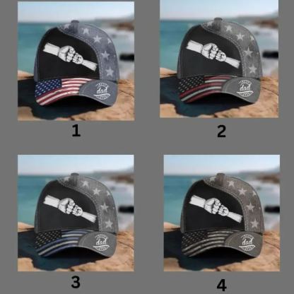 Personalized American Dad Classic Cap With Kids Names
