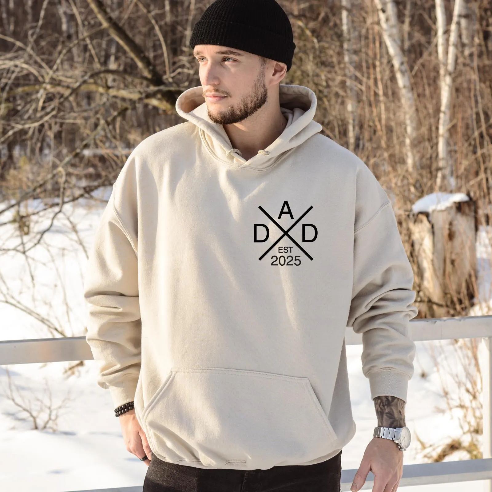 Personalized Dad Embroidered Sweatshirt Father Day Gift