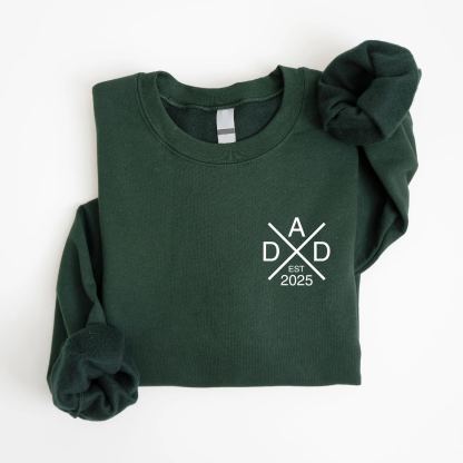 Personalized Dad Embroidered Sweatshirt Father Day Gift