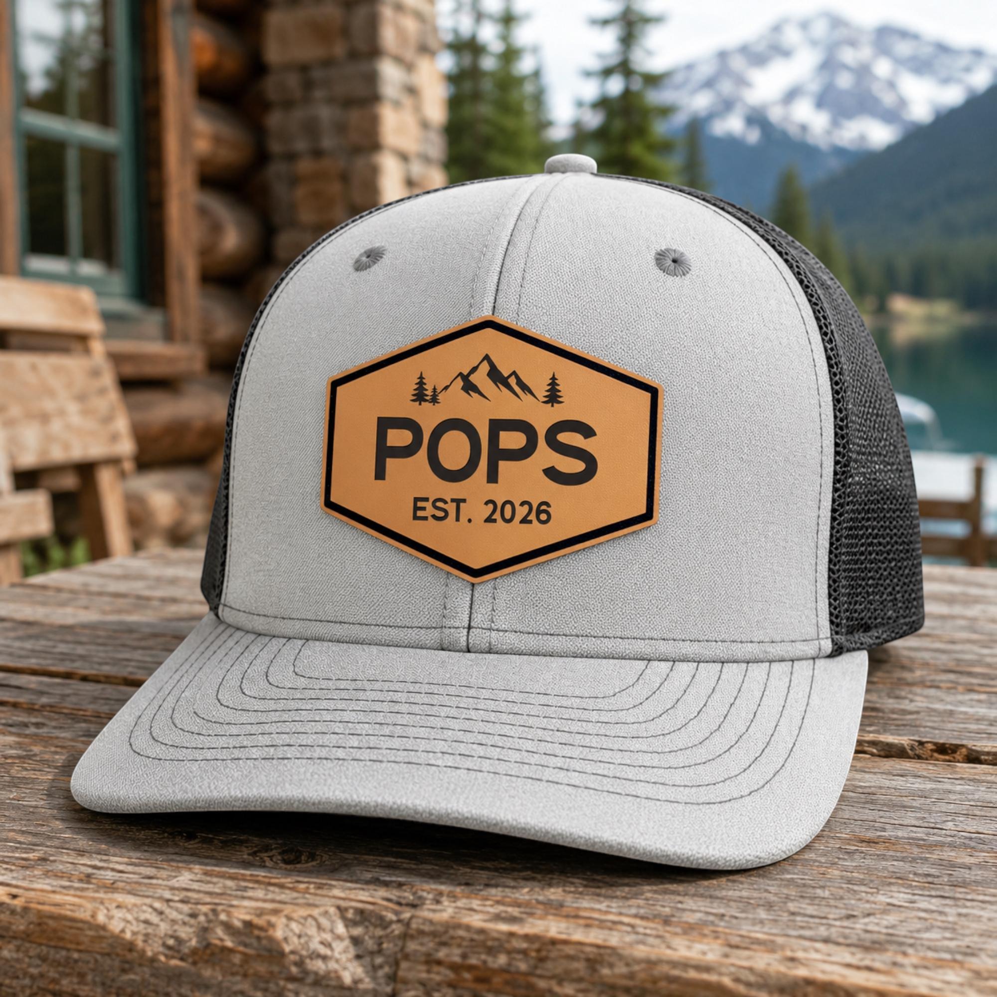 Personalized Dad Patch Hat Est Trucker Hat Papaw Grandpa Hat Father's Day Gift