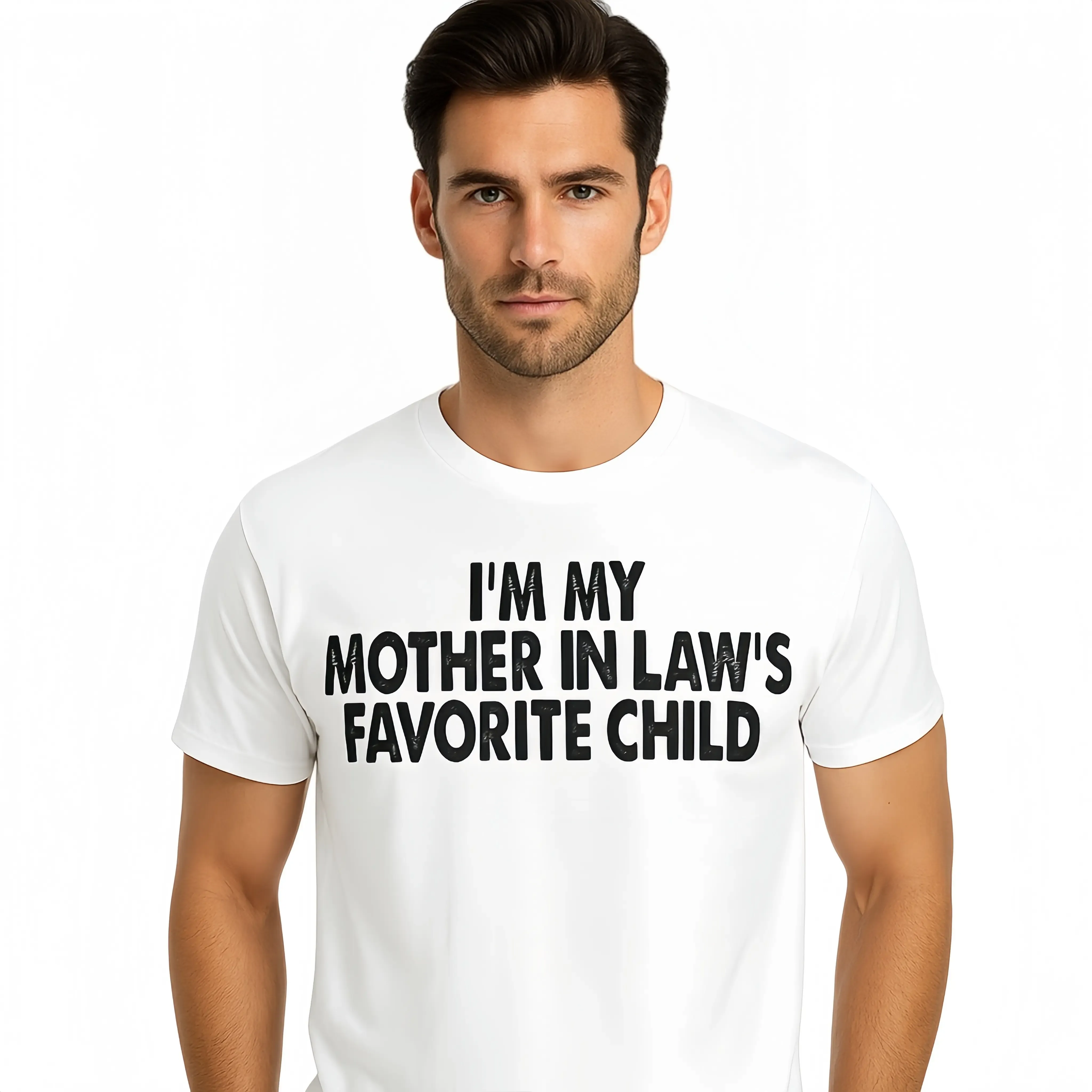 I'm My Mother In Law's Favorite Child Tee Funny Parent Men Women T-Shirt Mother's Day Outfit
