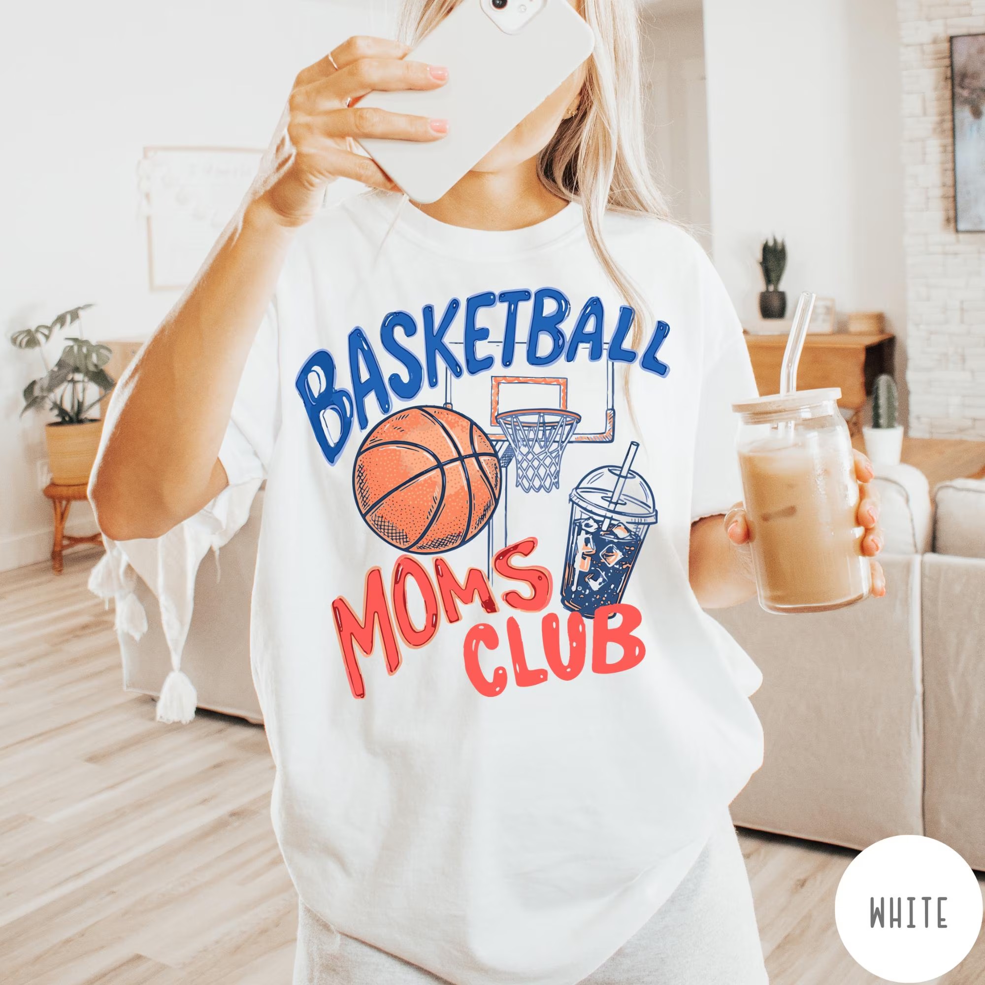 Basketball Moms Club T-Shirt Gameday Trendy Basketball Shirt Sports Mom Gifts