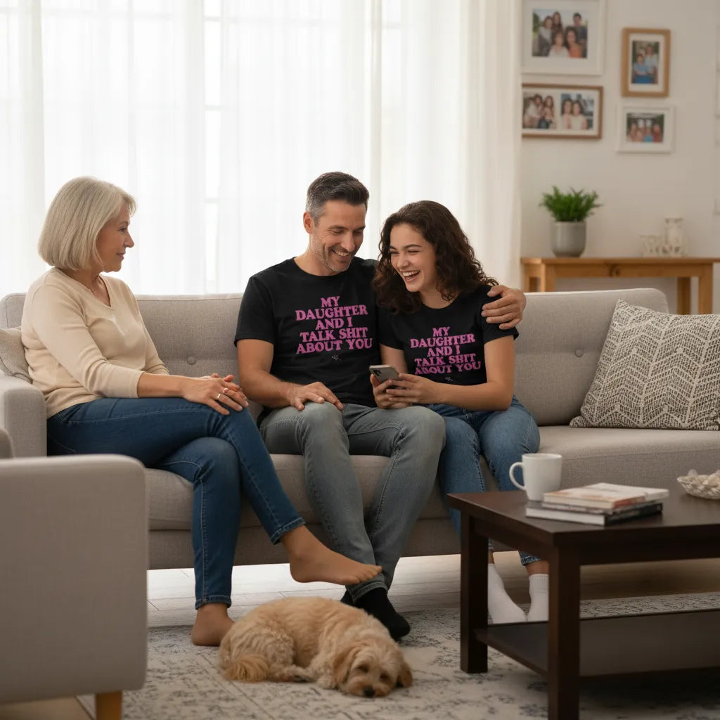 Funny My Daughter and I Talk Shit About You Tee Best friend Mom Tshirt Mother’s Day Gift