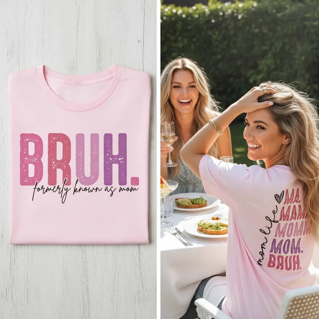 Bruh Formerly Known as Mom Tee Mom Era Tshirt Funny Mother's Day Shirt