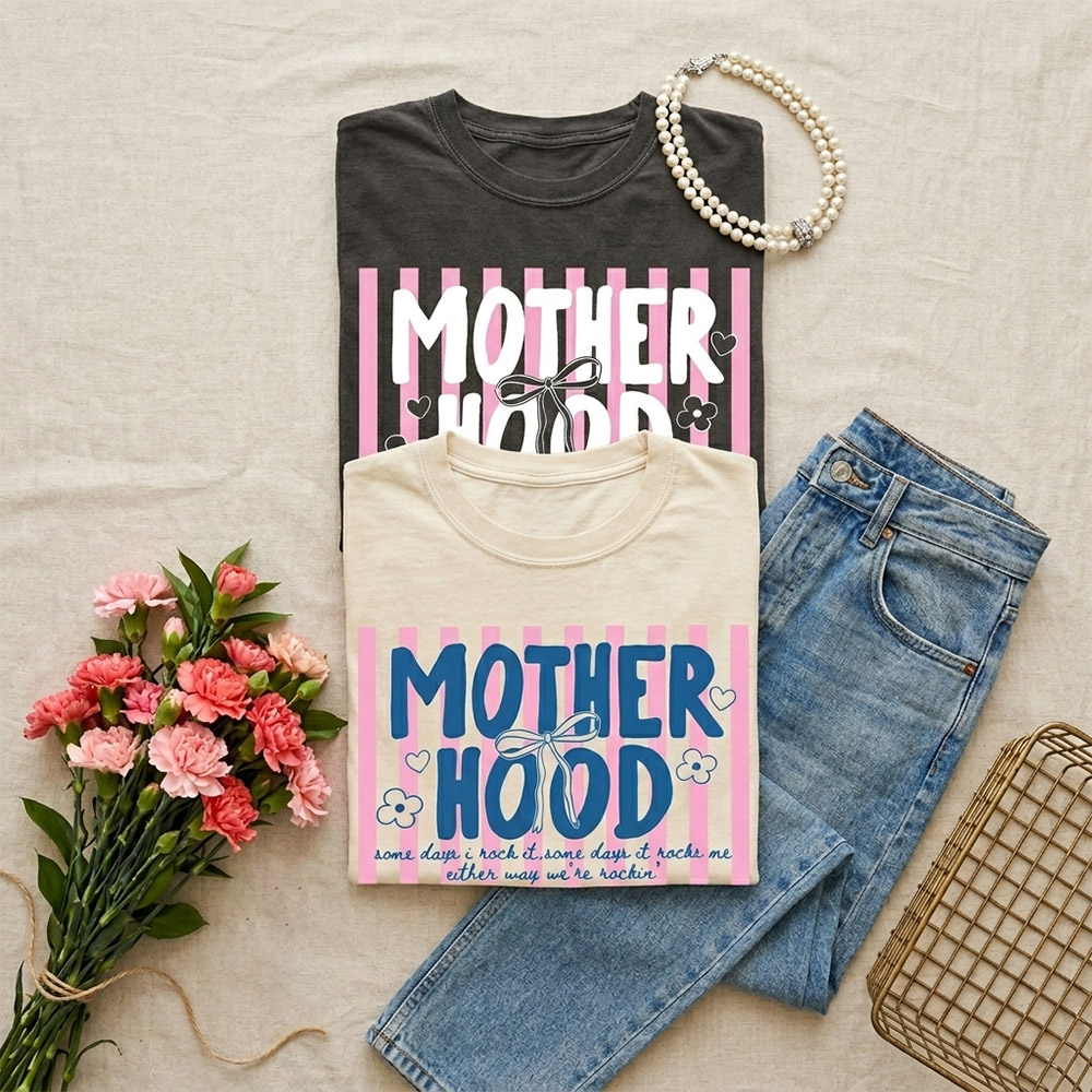 Retro Motherhood Comfort Shirt Trendy Mama Tee Cool Mom Club Shirt Mothers Day Gift