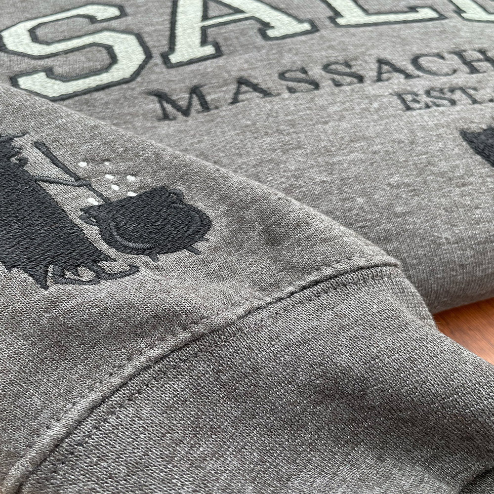 Halloween Embroidered Salem Sweatshirt | Witchy Fall Crewneck