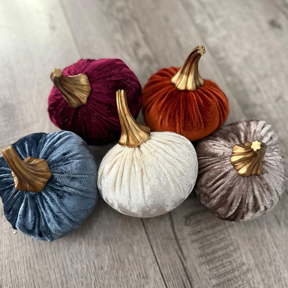 Elegant Burgundy Fall Wreath – Velvet Pumpkins & Hydrangea Autumn Door Decor